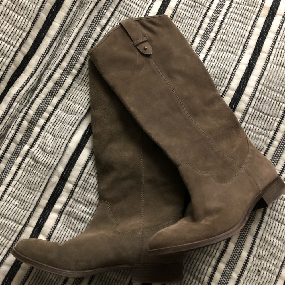 Frye suede riding boots